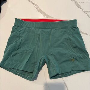 Tracksmith Turnover Short Tights - S - Green/Teal